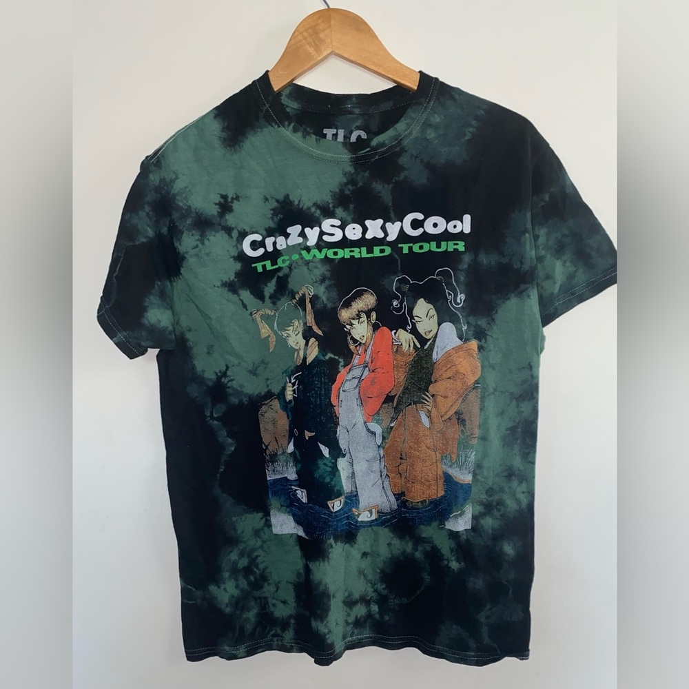 TLC World Tour Crazy Sexy Cool Tie Dye Hip-Hop Tee Size Medium
